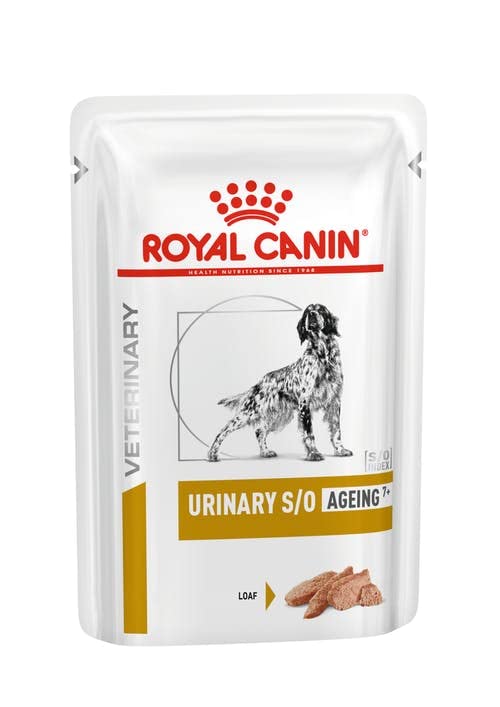Royal Canin Veterinary Urinary S/O Ageing 7+ | Doppelpack | 2 x 12 x 85 g | Diät-Alleinfuttermittel für Hunde | Kann die Harnwege dabei unterstützen gesund zu bleiben