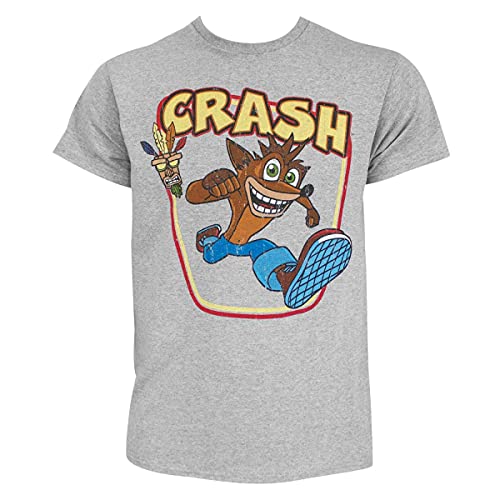 Crash Bandicoot Aku-Aku Grau-T-Shirt Xx-Large Cover