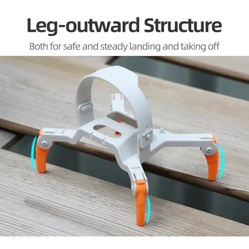 Train d'atterrissage pour drone Flip pliable et extensible protection gris - 4