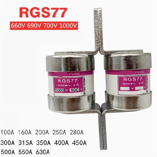 Fusible rápido RGS77 con perno para protección de cortocircuitos en redes de 660V y 1000V 2