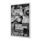 Klapprahmen 70x100 25mm B1 Norm brandsicher Brandschutz Plakatrahmen Rahmen Brandschutzrahmen