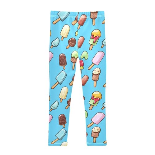 Ice Cream Cartoon Girls Casual Leggings for Kids Printed Long Pant Bottoms Stretch and Soft2
