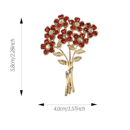 Image of Pretty Elegant Brooch Pin for Women,Flower Brooch Pin Broches for Women's Clothes