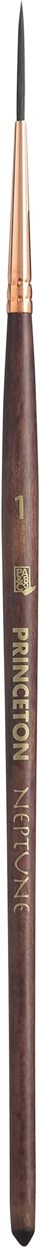 Princeton Artist Brush Neptune Watercolor Brush Series 4750 Synthetic Squirrel Size 1 Script 4750SC-1
