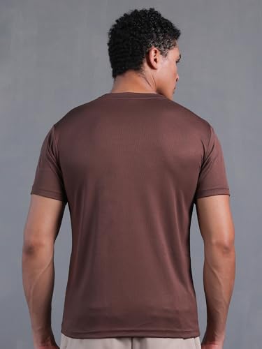 Image of CHKOKKO Gym T Shirts for Men Workout Activewear Solid Quick Dry Sports Tshirt for man Breathable Lightweight Half Sleeve Regular Fit Round Neck Running Boys T Shirt