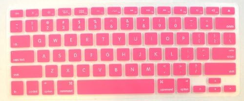 BlastCase Keyboard Silicone Skin Cover for New Aluminum Unibody MacBook Pro, Pink