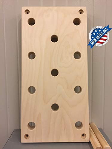 12"x24" Climbing Pegboard. New Custom Engraving Options! Climbing peg Board