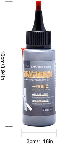 Miniatura 7 de Lubricante profesional de bloqueo de grafito con espray inteligente de paja para puertas correderas, puertas de garaje y cerraduras atascadas