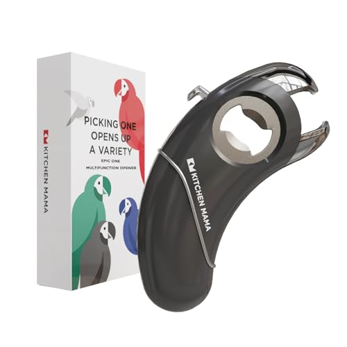 Kitchen Mama Epic One Multifunction Opener, Metal Gray by Kitchen Mama - Used condition - US$16.51