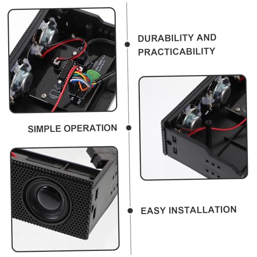 Altavoz estéreo para PC OSALADI negro con conexión multidispositivo y componentes ABS 4