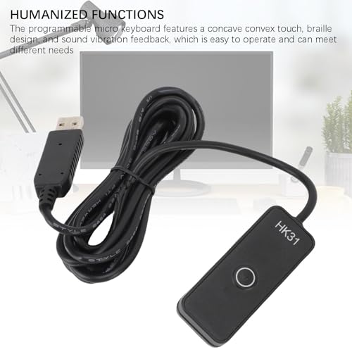 Micro clavier programmable USB avec fonctions humanisées en matériau ABS - 4