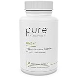 Pure Therapro Rx DIM 3+ | 60 Vegan Caps - 2 Month Supply | DIM, Curcumin & BioPerine, Supports Healthy Estrogen Metabolism in Men & Women, Antioxidant & Detoxification Support, Pharmaceutical Grade