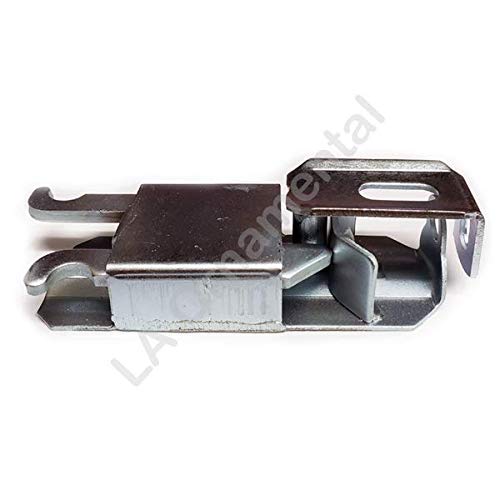 Gate Latch 5-1/4" x 2" Galvanized Lockable 2 Way Kennel Chain Link Gate Live Stock Chain Link Self-Lock Compatible Co-Line