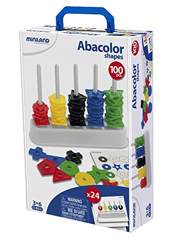Abaque formes et couleurs assortis 100 pièces pour trier