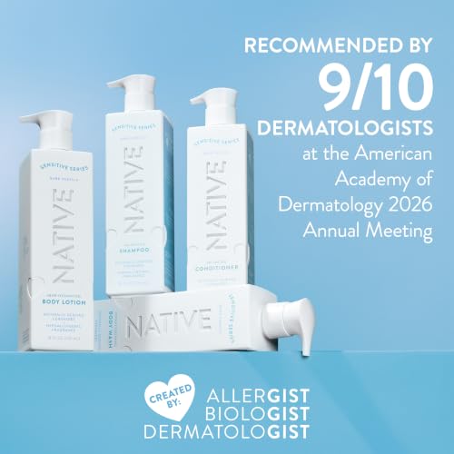 Native Sensitive Body Wash, Hypoallergenic Fragrance, Instantly Soothing Moisturization for Sensitive Skin, Free from 81 Known Allergens, Naturally Derived Ceramides, Bare Vanilla Scent, 18 Fl Oz by Native - Used condition - Image 5
