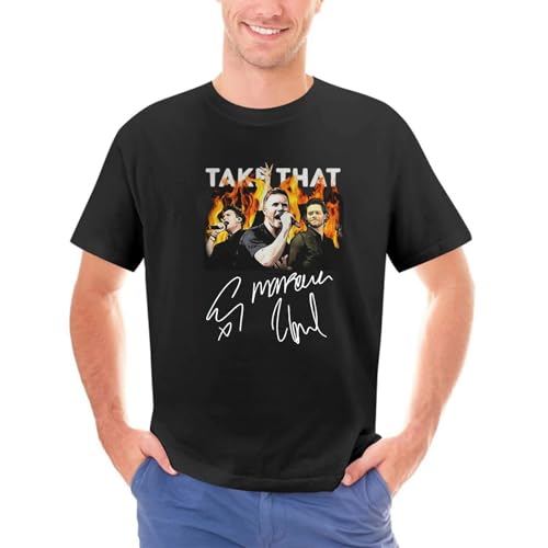 Photo de UEUEKKEDHTW Take-That-Mark-Owen-Gary-Barlow-Howard-Donald-Signature-Shirt