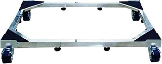 Wheels for Freezer Heavy Duty Movable Adjustable Base with 4 Locking Swivel Wheels Washing Machine Base Trolley Length 82-125cm Stent for Tumble Dryers,Double Door Cooler,700kg (Size : 4wheels)