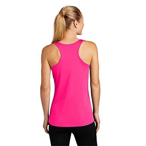 Sport-Tek Ladies Posicharge Competitor Racerback Tank Neon Pink Medium #TOP1