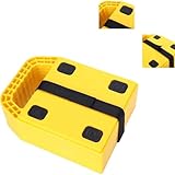 Homeon Wheels RV Jack Pads Camper Chock Blocks Trailer Leveling Jack Stabilizer Help Prevent Jacks from Sinking, 6.85' x 6.85' (4 Pack)