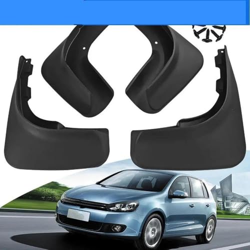 Guardabarros resistentes para coche Golf 6 2009-2013 con acabado protector de pintura 4