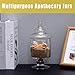 REFSAVER Apothecary Jars Glass Decorative Candy Jars,Candy Buffet Display, Elegant Storage Jar, Decorative Wedding Candy Organizer Canisters Style SA