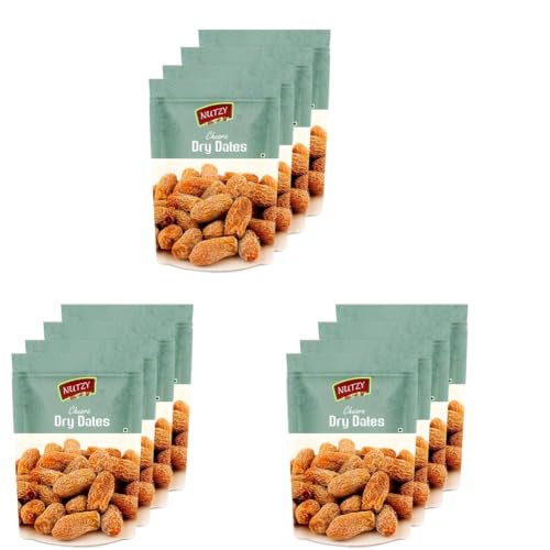 Image of Nutzy Premium Dates (Yellow Dates /Peela Khajoor, 800g) (Pack of 3)