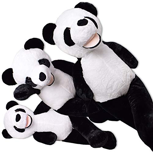TE-Trend XXL Teddybär Panda Teddy Riesen Kuscheltier Pandabär Panda Plüschtier 200 cm Weiß Schwarz – Bild 6
