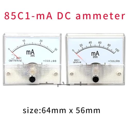 Ampèremètre analogique 85C1 CC cadran de mesure 0-1mA test de circuits - 2