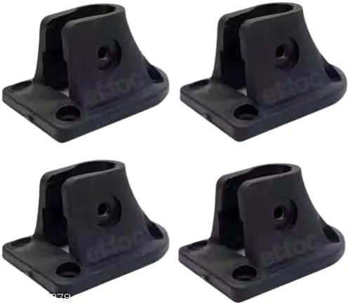 Plastic Leg Mounts for Study Table, Portable Foldable Durable Laptop Table Leg Attachments, Black Finish, Ideal for Home or Office