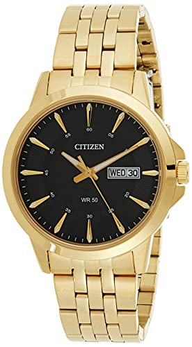 Citizen Men's Eco Drive BF2013-56E Gold Stainless-Steel Plated Japanese Quartz Dress Watch