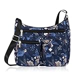 Design élégant et fonctionnel - - Ce sac bandoulière femme en polyester léger et imperméable allie style et praticité. Avec son look moderne et ses multiples poches, il est idéal pour le shopping, le travail, les voyages ou les soirées. Un must-have comme sac à main femme été ou sac besace femme bandoulière.