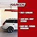 HARKEN Hoister - Overhead Garage Storage 2 Point Hoist System for Bikes, Kayaks, Surf & Paddle Boards (60lb Capacity, 10ft Ceiling) Safe Anti-Drop System, One-Person Operation - 7807