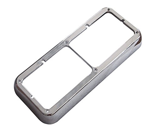 Qsc Chrome Dual Headlight Bezel For Kenworth Peterbilt Freightliner #TOP1