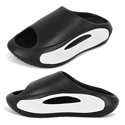 Feionusin Men's and Women's Sport Recovery Sandals With Comfortable Plantar Fasciitis Arch Support, Orthotic Open Toe Sport Slides Thick Cushion Waterproof Lightweight Casual Athletic Sandals