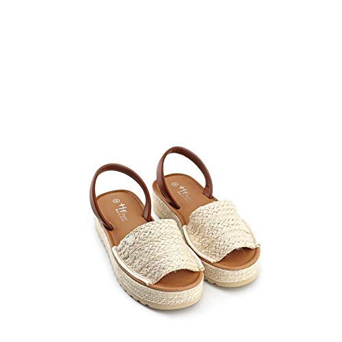 Modelisa-Sandalia-Plataforma-Alpargata-Yute-Cerrada-Para-Mujer 41ulGesr0tL