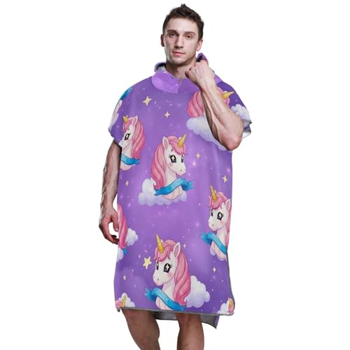 Robe de plage à capuche licorne pour se changer après le surf - 6