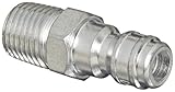 Dixon Valve E2M2 Steel Straight-Through Interchange Hydraulic Fitting, Nipple, 1/4