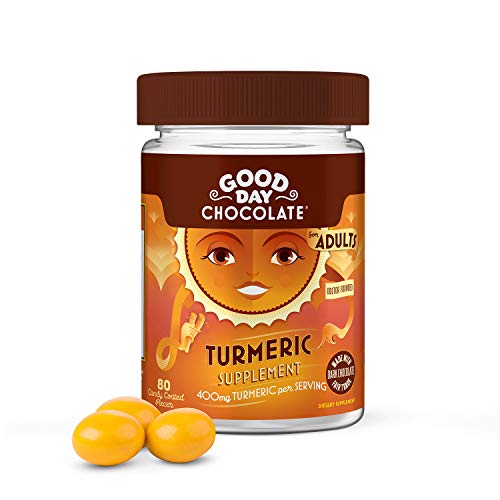 Good Day Chocolate Dark Chocolate Turmeric 80 Count, 80 CT