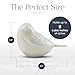 OneWorld Memorials Songbird Bronze Memorial Small Urn for Ashes - Extra Small Keepsake Urn - Holds Up to 5 Cubic Inches of Ashes - Pearl White Cremation Keepsakes for Ashes