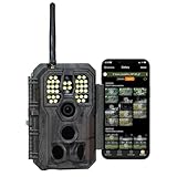 GardePro E8PWF Wi-Fi Trail Camera 48MP 1296p, Bluetooth, 8000mAh Rechargeable Battery, Color Night Vision with White Flash, Fast 0.1s Motion Activated，Deer Camera