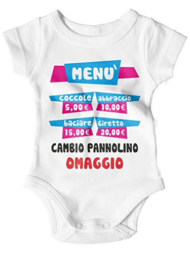 STAMPATEK Body Neonato Menu con Listino Prezzi