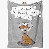 TIKTREE Get Well Soon Gifts Blanket - Inspirational Gifts Blanket 50'x60', Funny Dog Feel Better After Surgery Gifts, Thinking of You Gifts for Friend Family Coworker, Sympathy Gifts for Her Him
