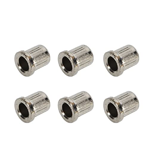 Oumefar Ponteiras de corda de guitarra elétrica, latão durável, profissional, fácil de instalar, cor