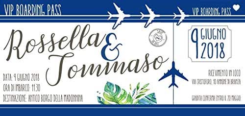inviti nozze biglietto aereo con cartina vintage e cuore boardingpass