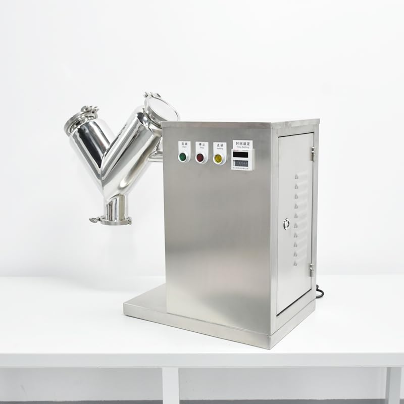 V Type Powder Mixer 24r/min Blender Blending Machine 5L Barrel Capacity Powder Mixing Lab Mixer