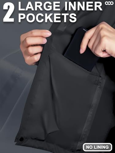 33,000ft Women's Rain Jacket Waterproof Lightweight Packable Raincoat with Hood for Golf Hiking Travel Windbreaker4