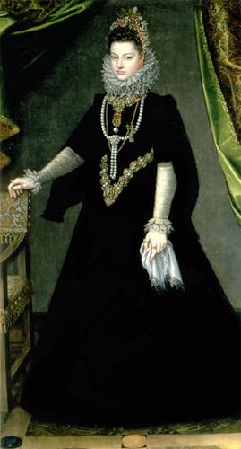 iiRTTFiRT Famous Artwork Picture Poster Modern Infanta Isabella Clara Eugenia Daughter of King Philip Ii of Spain and Isabella of Valois by Sofonisba Anguissola Pop Art for Home Decor 60x90cm