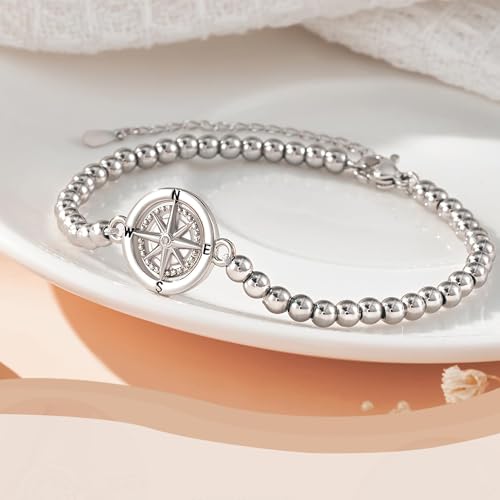 Farewell Gifts for Coworkers Leaving Gift Compass Bracelet for 2025 Retirement Goodbye Going Away Gifts for Coworkers Friends Boss Work Besties Manager New Job Gift for Women2