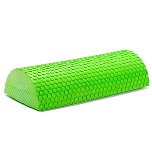 Medio Rodillo de Espuma para Yoga, Pilates y Fitness, Cilindro Medio de Foam para Pantorrillas, Ejercicio de Pie y Cuello, Liberación Profunda de Tejido Miofascial y de Dolores