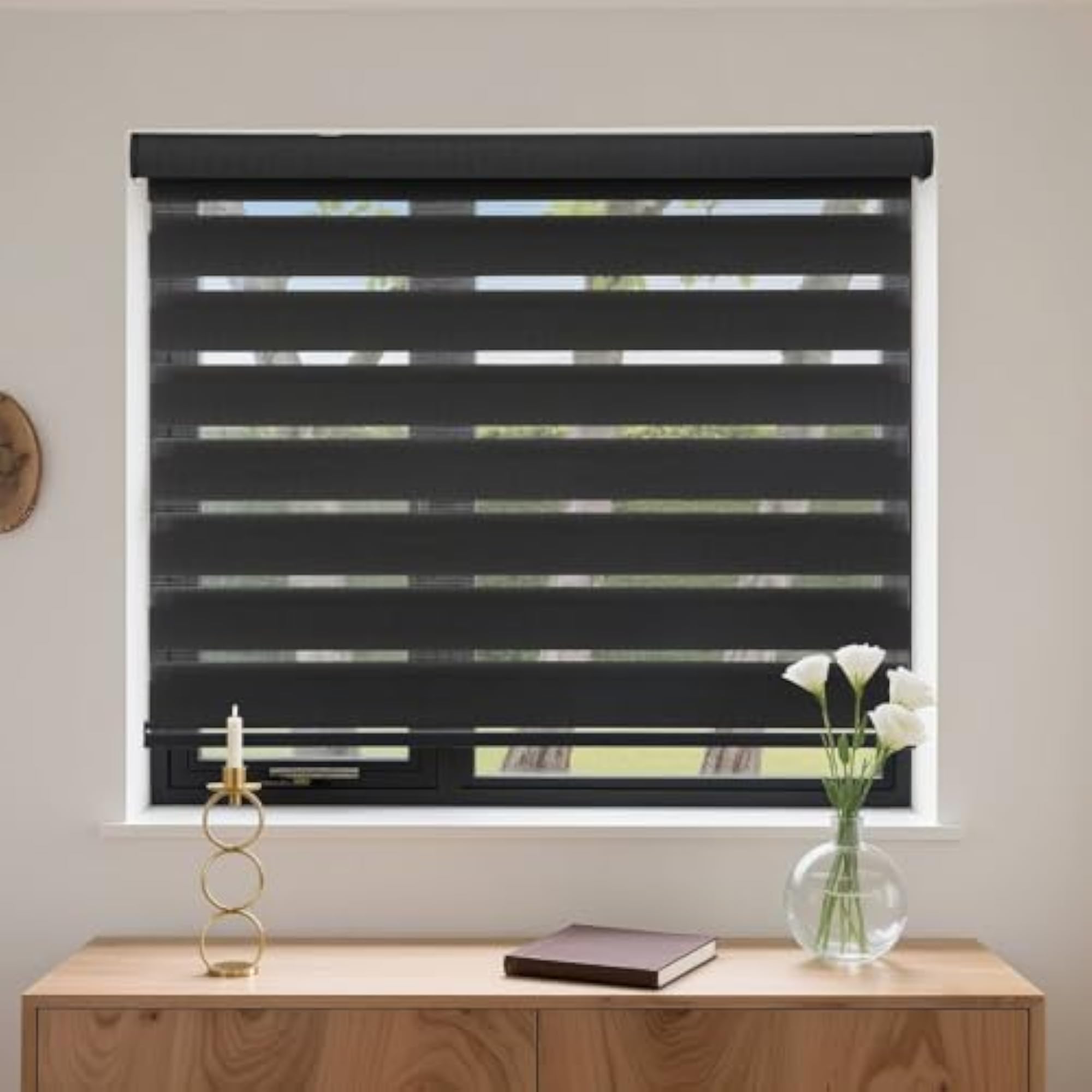 Cordless Zebra Blinds with Free-Stop Function